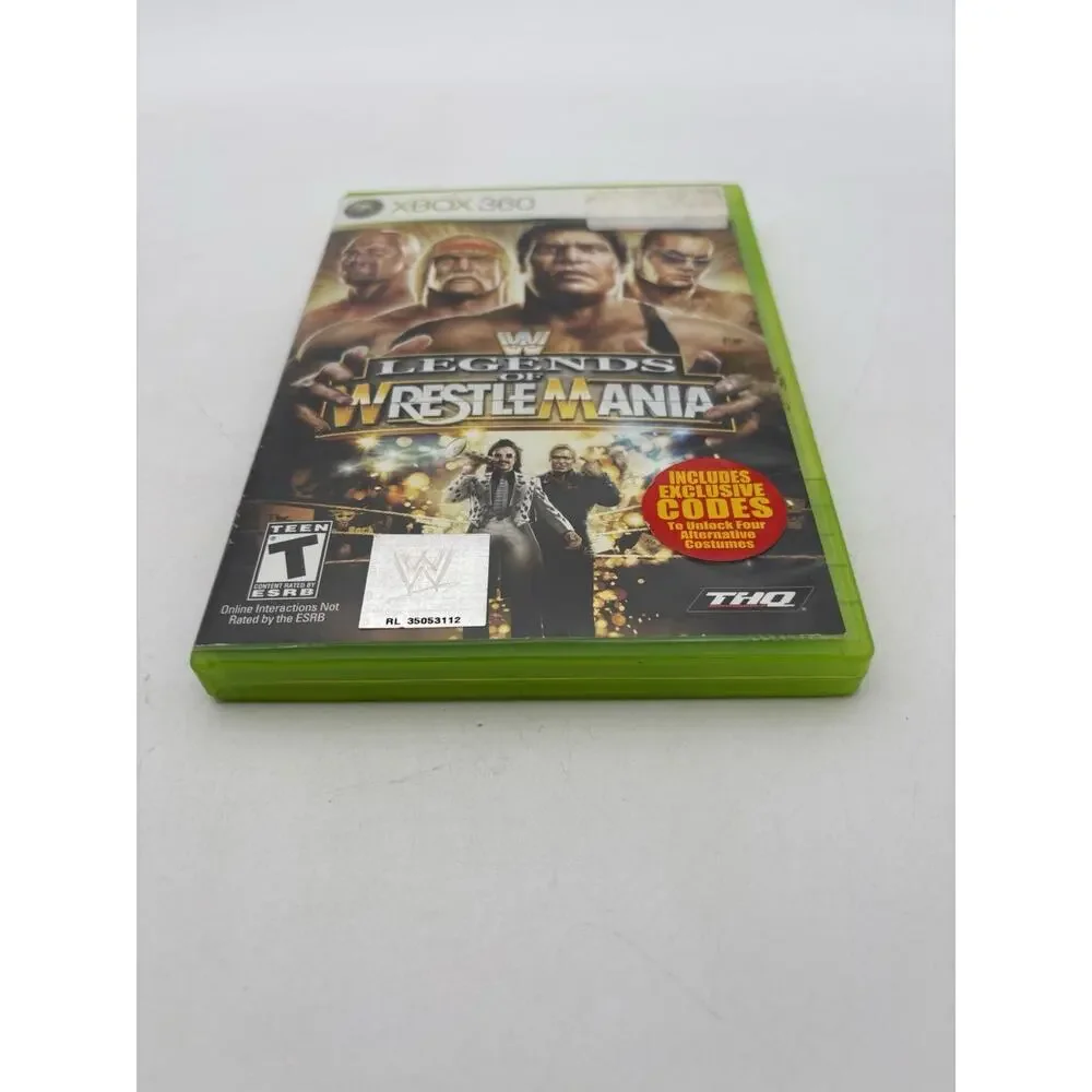 WWE Legends of WrestleMania (Microsoft Xbox 360, 2009) Tested Works VG Condition